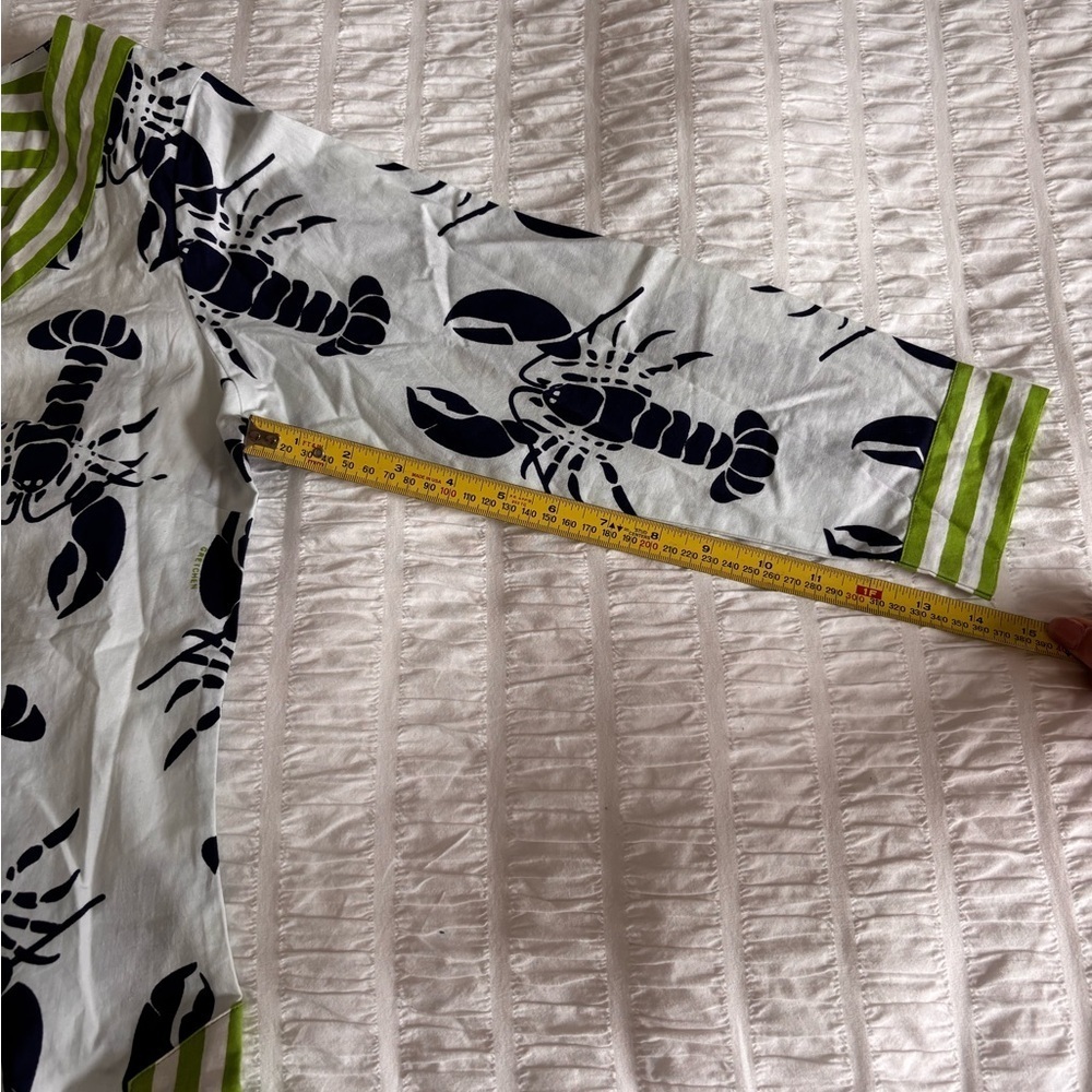 Lobster Print Tunic with Green Accents - Picture 6 of 9